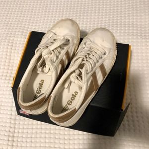 Gola Sneakers, Tan Stripe
